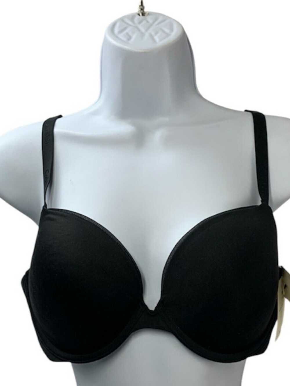 Calvin Klein QP1428O-001 Women's Constant Push Up Plunge Bra Size 36C Black